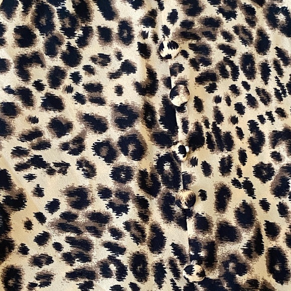 Leopard Midi Skirt With Ruffle - Picture 2 of 4